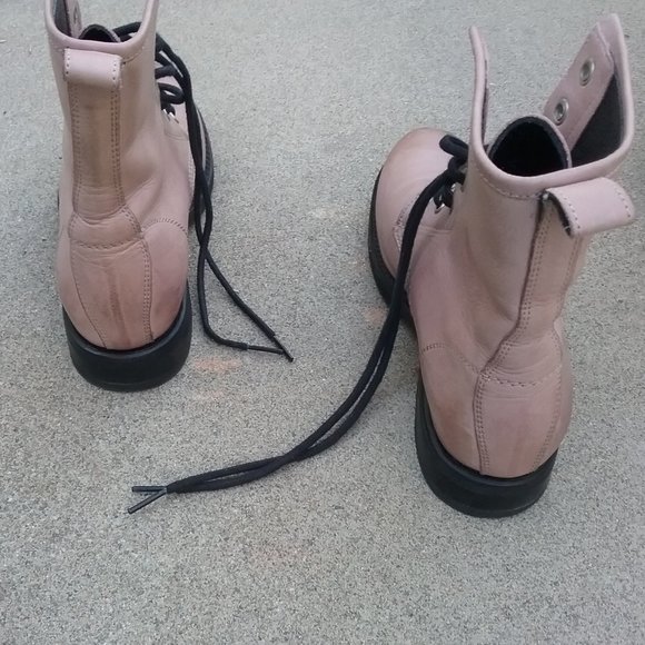 Frye Veronica Leather Lace Up Combat Boots Size 8 - Picture 12 of 16